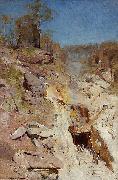 Arthur streeton Fire s On oil on canvas